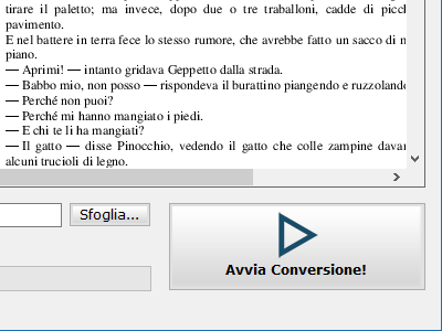 Avvia Conversione